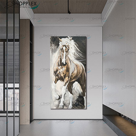 Retro Horse Canvas Art