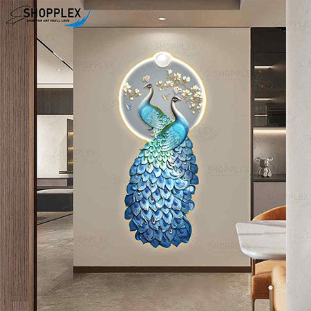 Dazzling Peacocks Wall Art F11