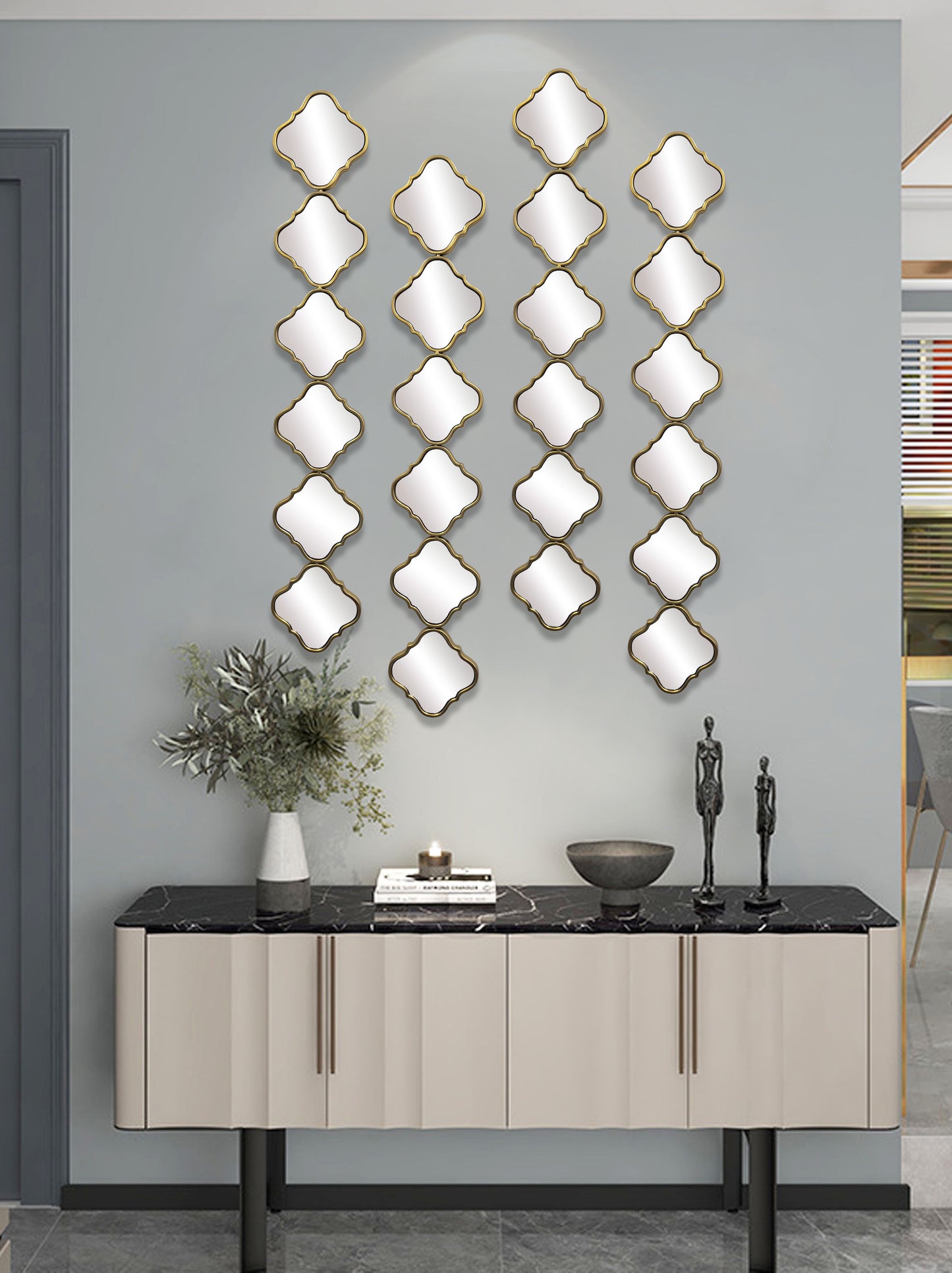 Luxury Modern Metal Wall Mirror Home Decor Art WA48 sale