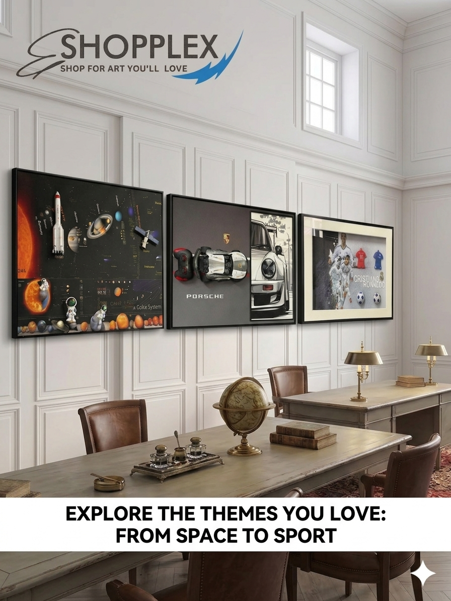 Themed wall art collection (Car, Sports etc.)