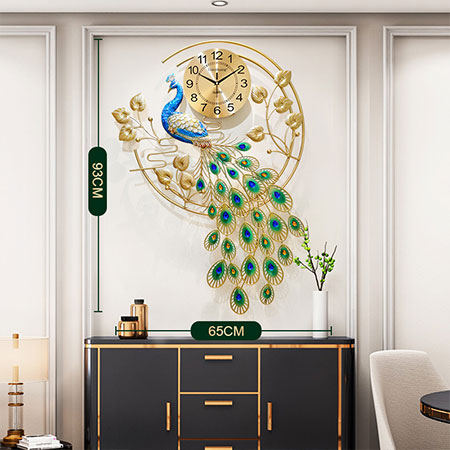 Peacock Clock Painting CL42