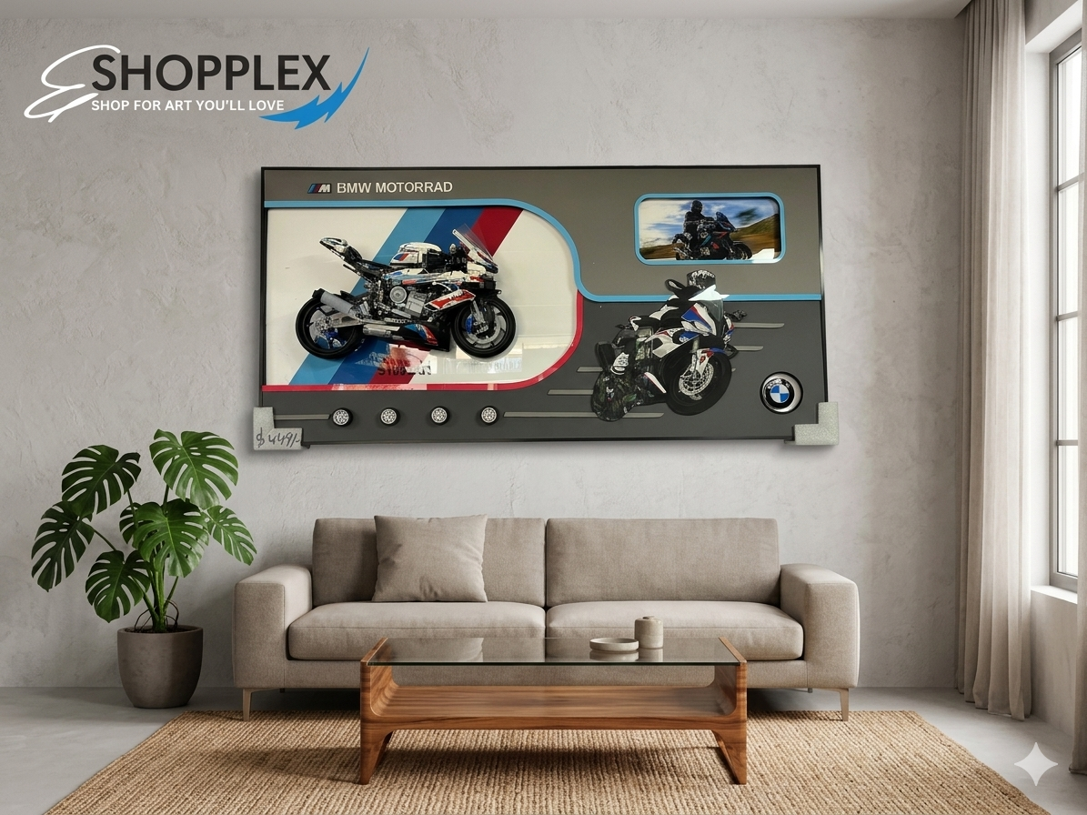 Motorcycle wall frame