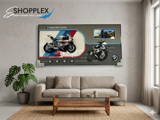 Motorcycle wall frame