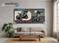 Motorcycle wall frame