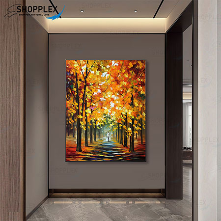 A Walk in the Woods Canvas Oil Painting O32