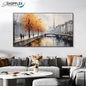 Cityscape In Autumn Canvas Wall Art O39