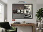 Modern car wall frame