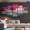 Buddha Waterfall Design 5 piece set Quality canvas for sale Home Decoration Posters