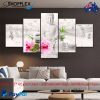 Flower Design 5 piece set Quality canvas for sale Home Decoration Posters