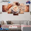 Coffee Design 5 piece set Quality canvas for sale Home Decoration Posters
