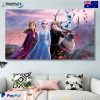 Frozen Elsa Anna Olaf Design for Kids Canvas High Quality Wall Prints