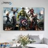 Marvel Super heros Captain America Hulk Design for Kids Decortive Canvas Wall Prints for Sale